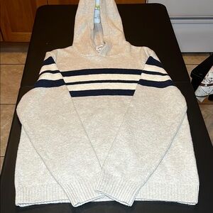 Goodthreads Gray and Blue Nautical-Inspired Sweater